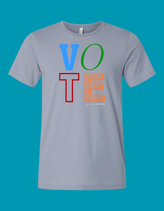 Madame Premier Multi-Partisan Vote Adult Vintage Blue T-Shirt