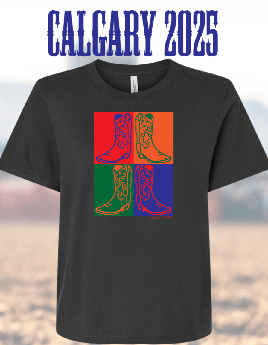 Madame Premier Calgary Stampede Rodeo 2025 Adult Cowboy Boot Unisex TShirt