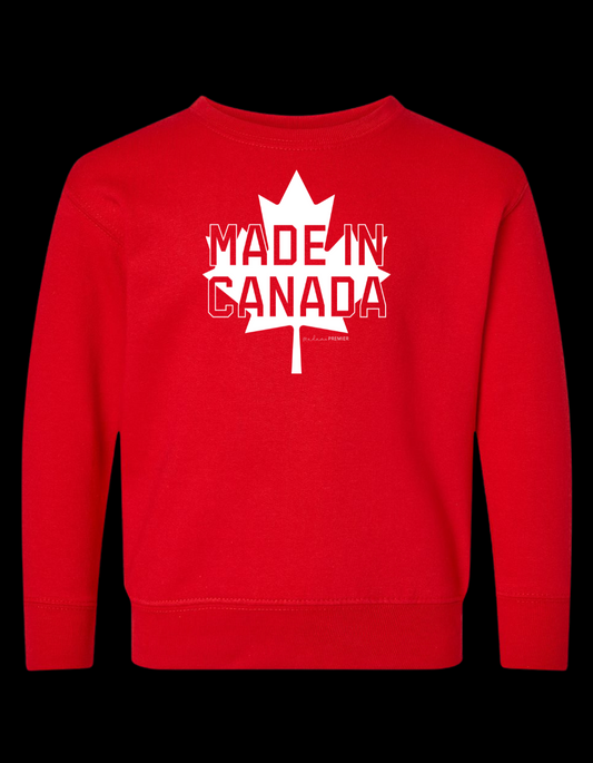 Madame Premier Canada Maple Leaf Toddler Sweater