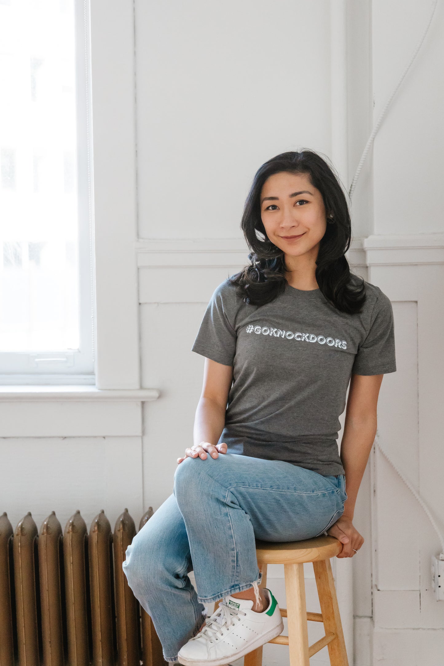 Madame Premier #GoKnockDoors Adult T-Shirt