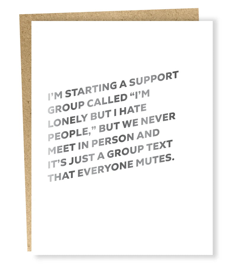 Support Group Card
