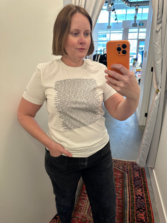 Madame Premier 2025 343 Canadian Federal Ridings Alphabetical Adult T-Shirt