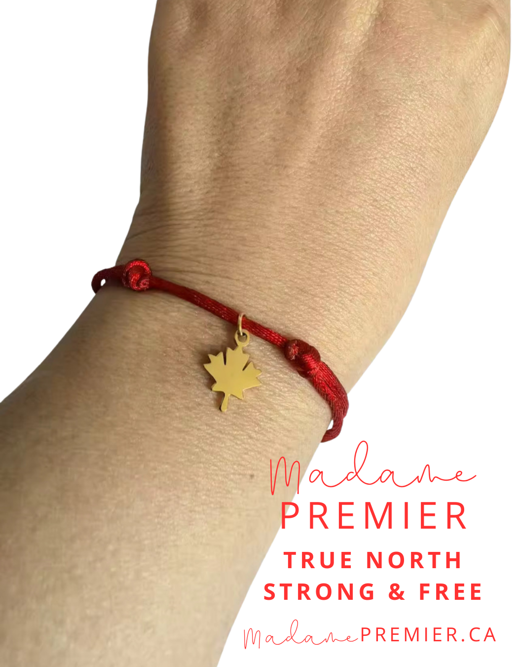 Madame Premier Canadian Maple Leaf Charm Bracelet