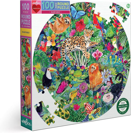 Eeboo Rainforest 100 Piece Puzzle