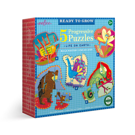 Eeboo Life On Earth 5 Progressive Puzzles