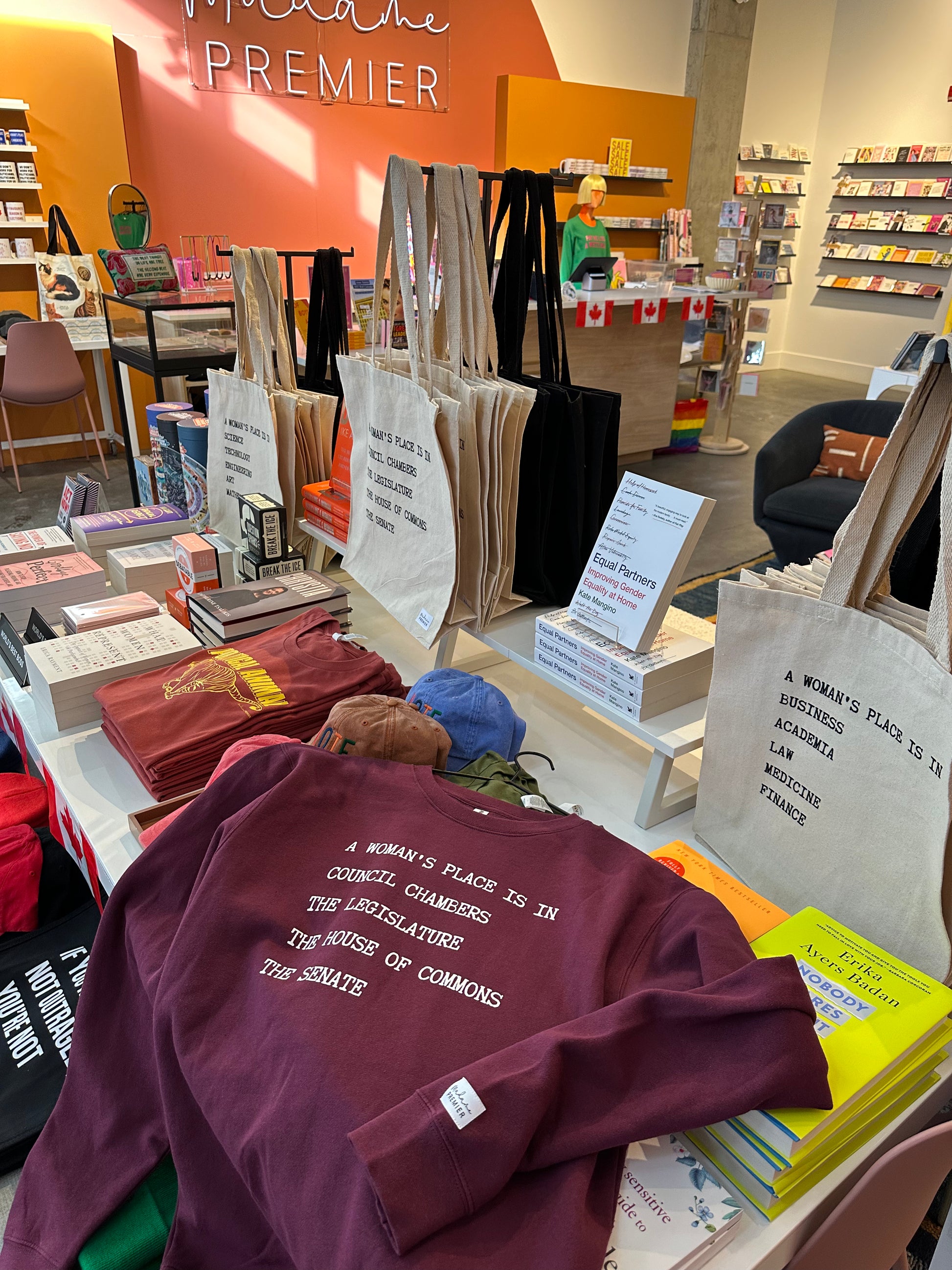 Madame Premier A Woman’s Place Is In Politics Maroon Sweater