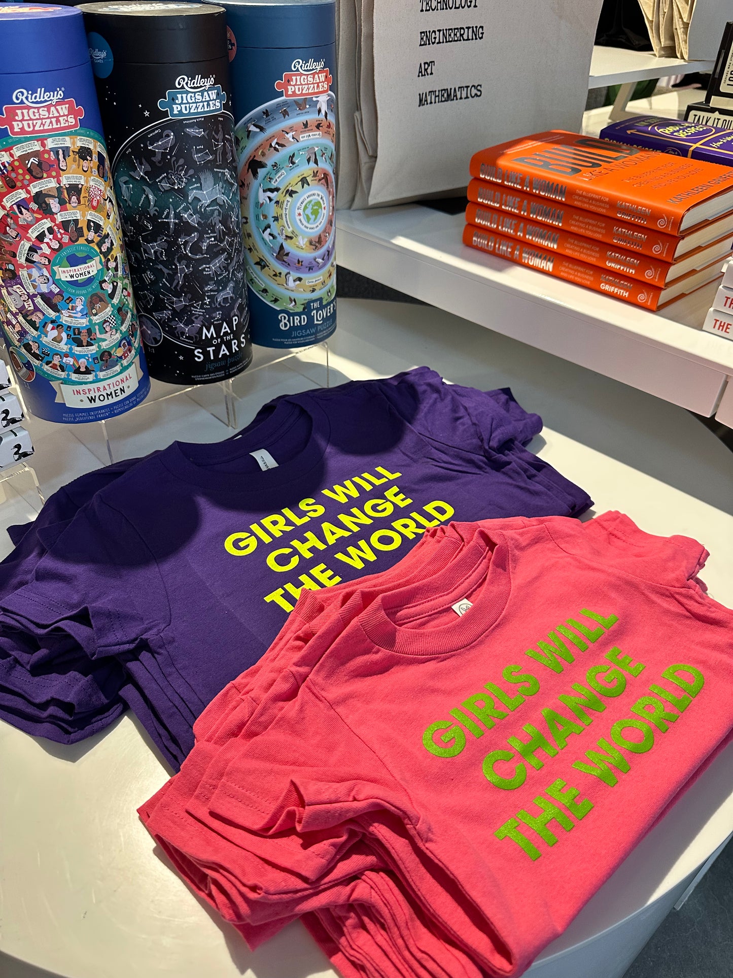 Madame Premier Girls Will Change The World Youth T-Shirt Purple