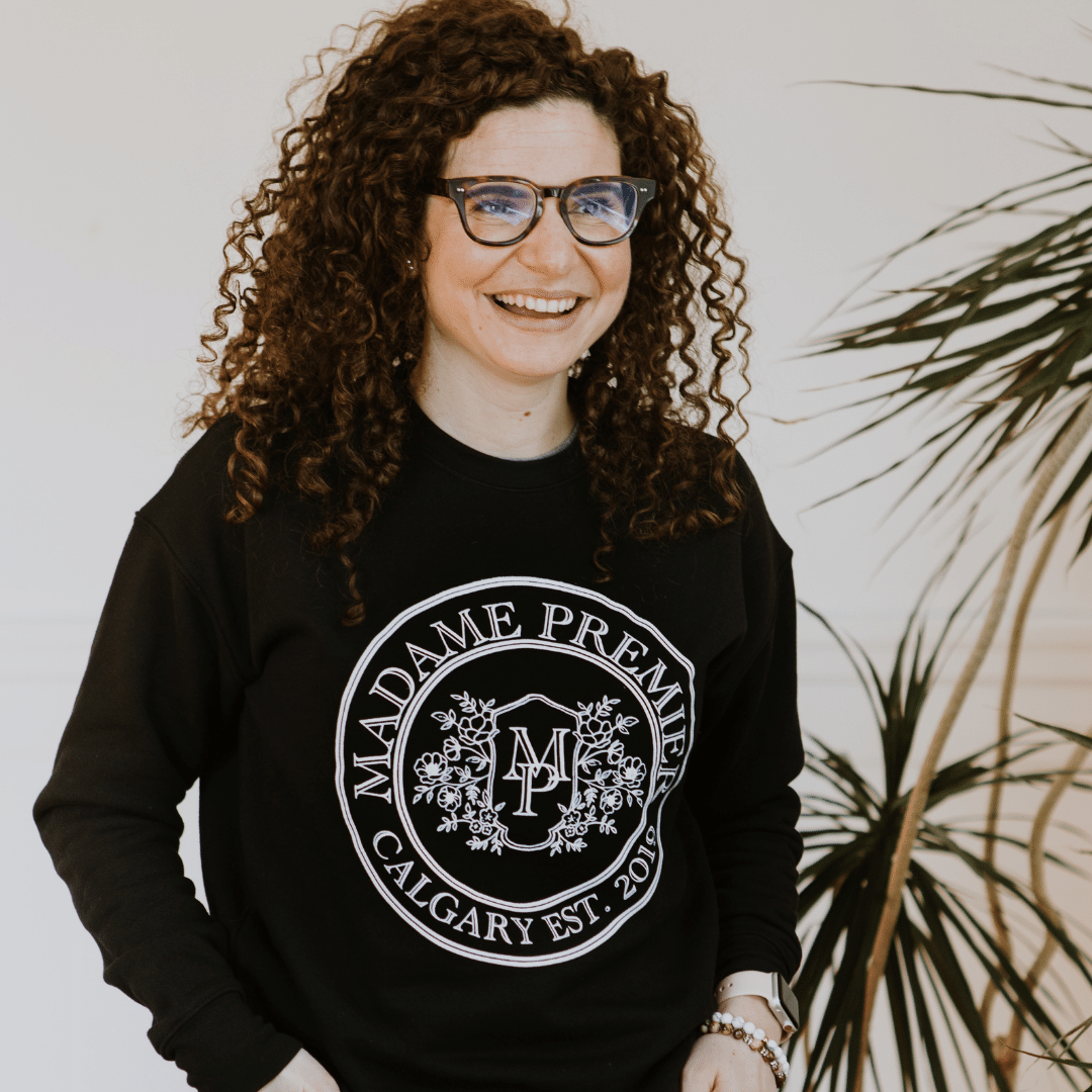 Madame Premier Heritage Logo Adult Crewneck Sweater