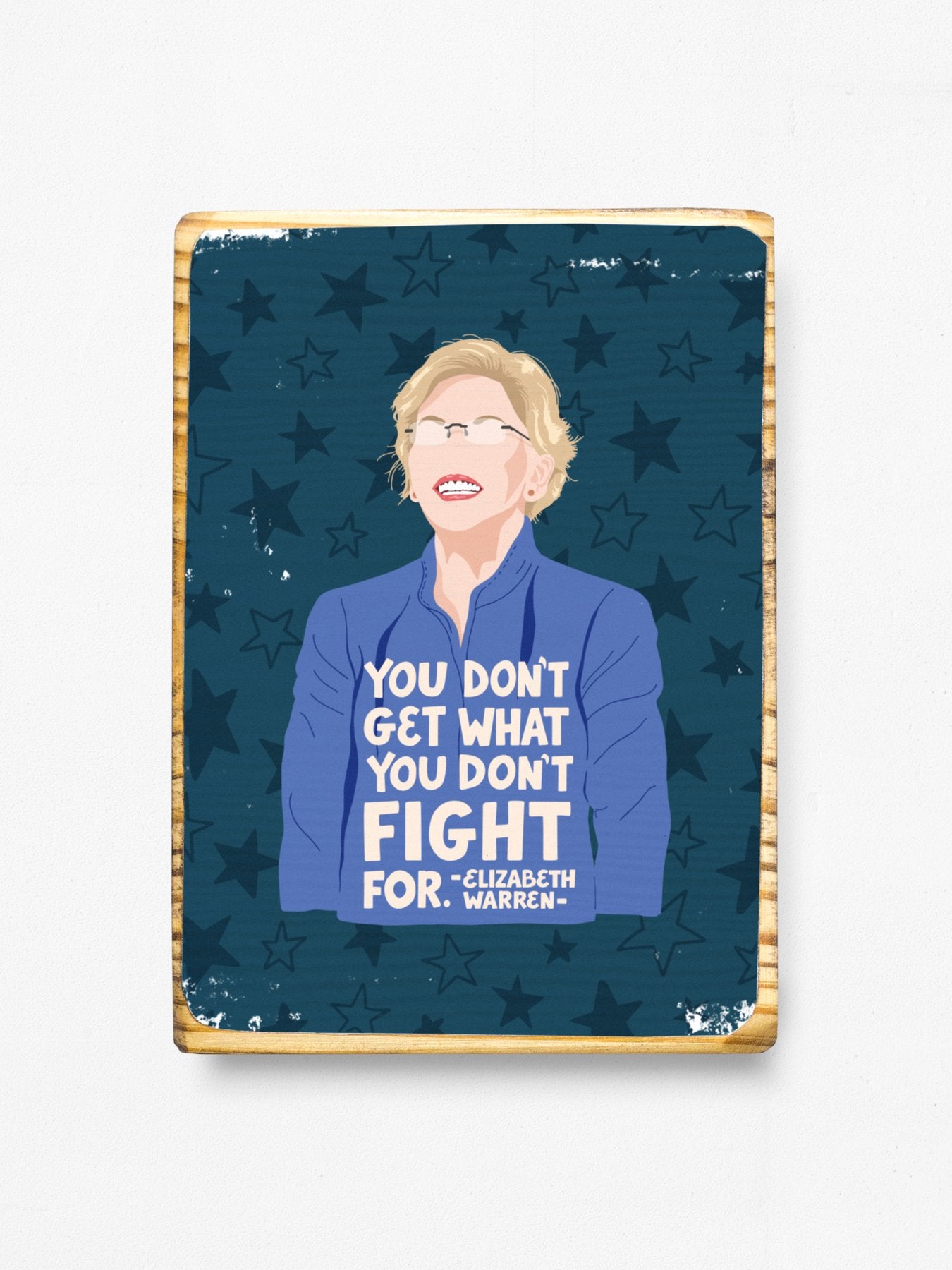 ArchD Elizabeth Warren Quote Wood Art