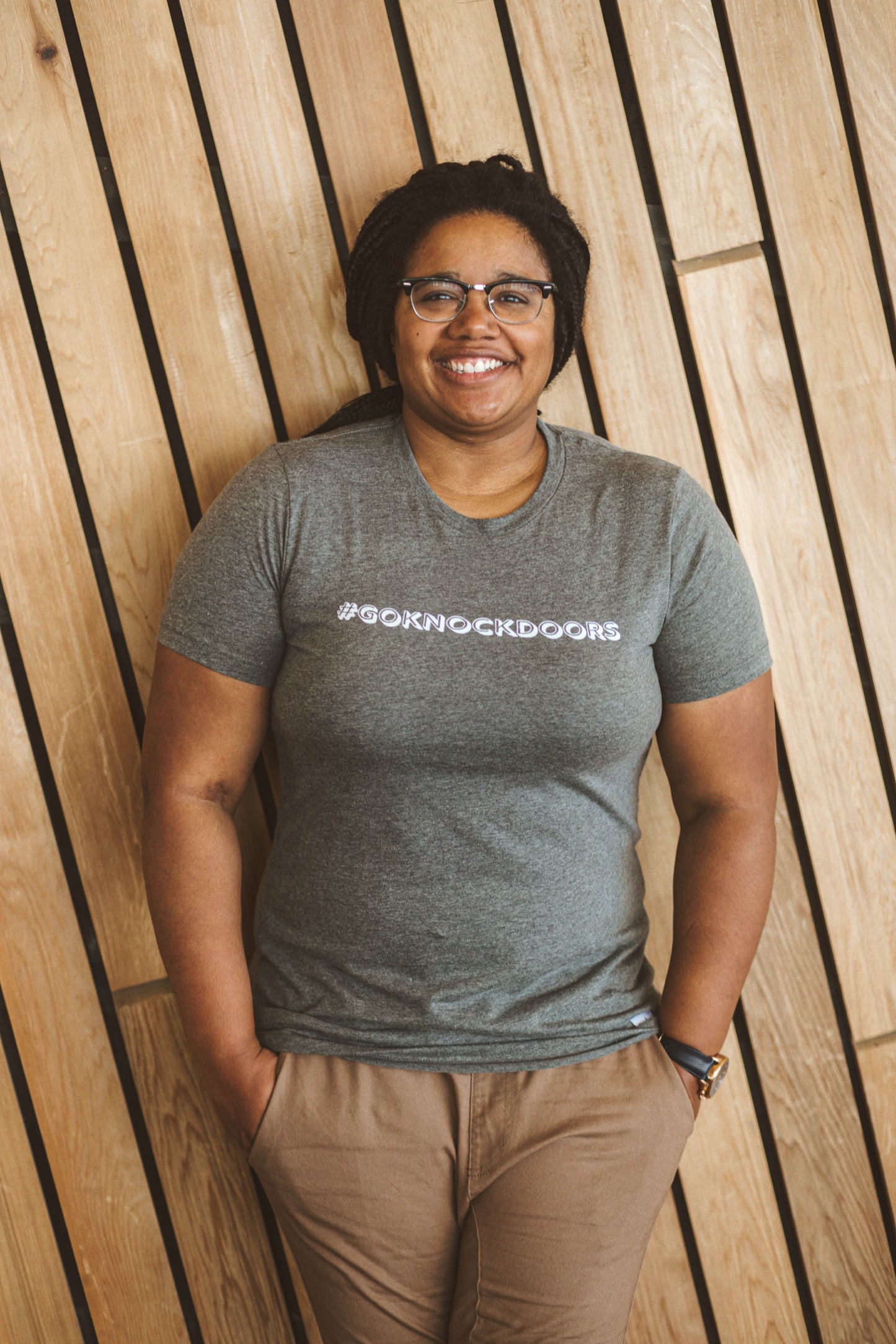 Madame Premier #GoKnockDoors Adult T-Shirt