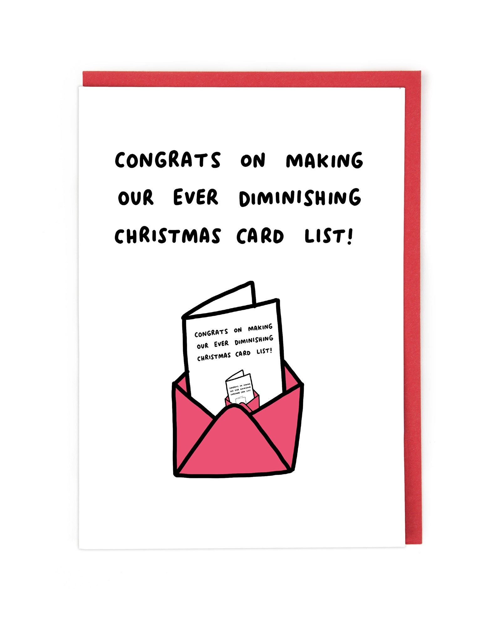 Congrats On Making Our Diminishing Christmas Card List Card Madame