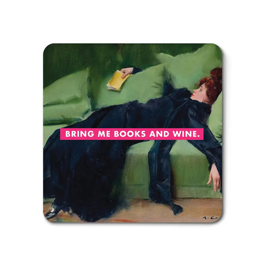 Bring Me Books and Wine Magnet