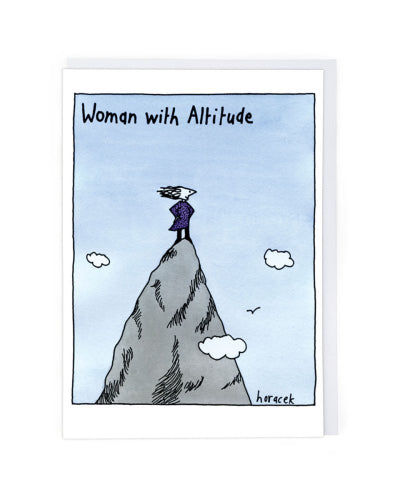 Woman With Altitude Card