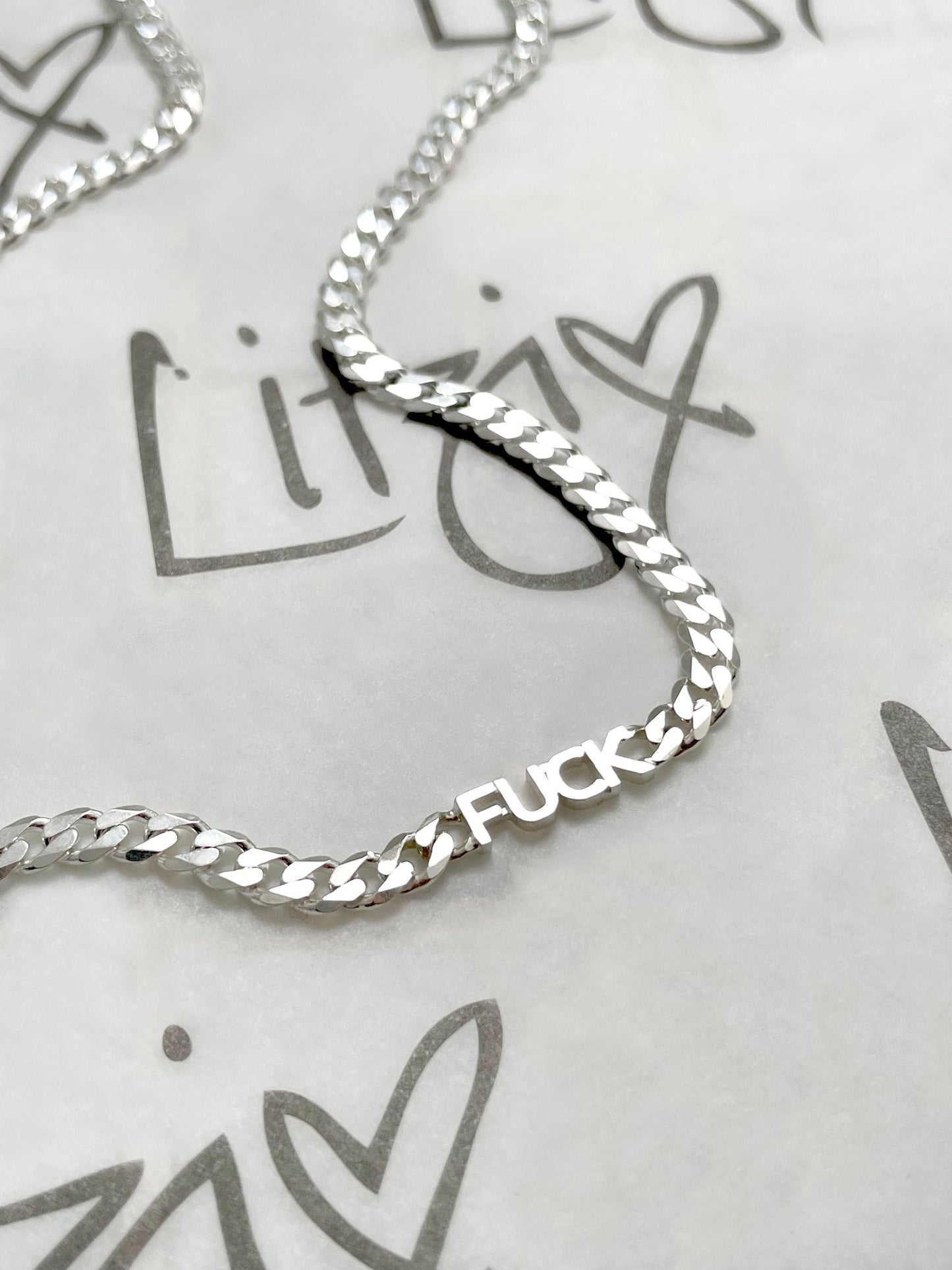 Litzi Loves Goldie Fuck Gold Vermeil Necklace