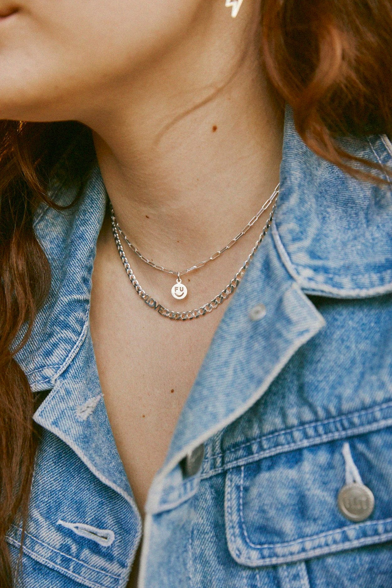 Litzi Loves Goldie Love Silver Necklace