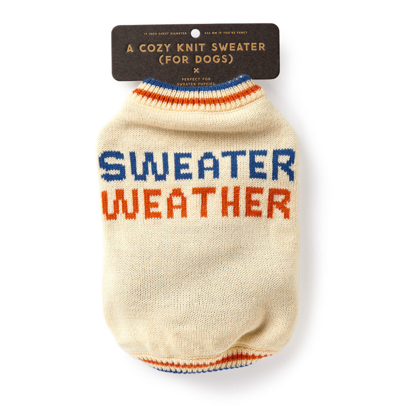 Sweater Weather Knit Dog Sweater