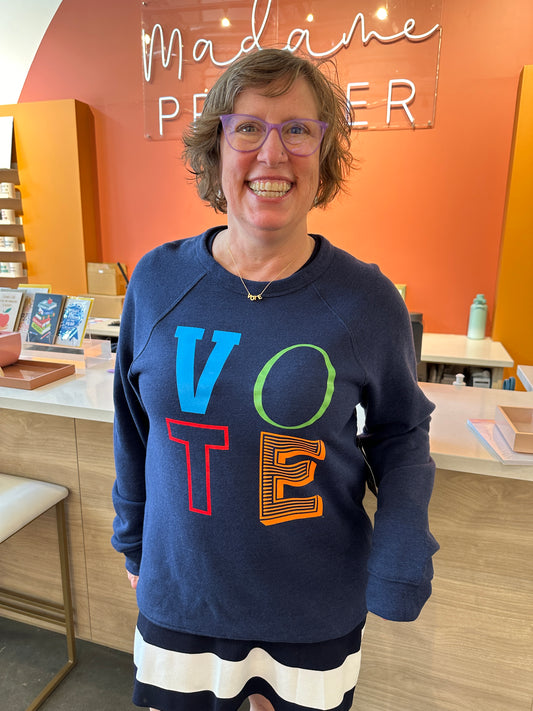 Madame Premier Multi-Partisan Vote Adult Unisex Crewneck Sweater