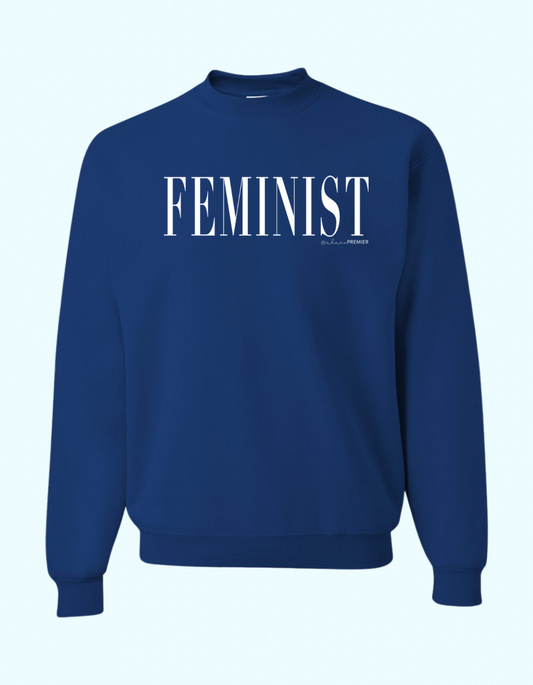 Pre-Order Madame Premier Feminist Blue Adult Crewneck Sweater