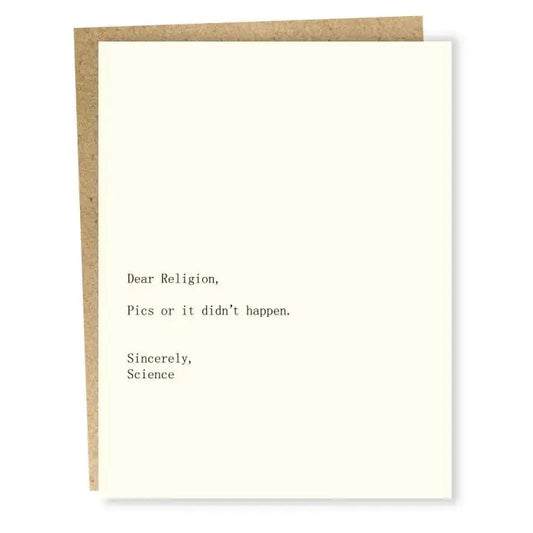 Dear Religion Card