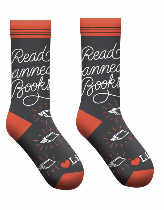 Read Banned Books Adult Socks