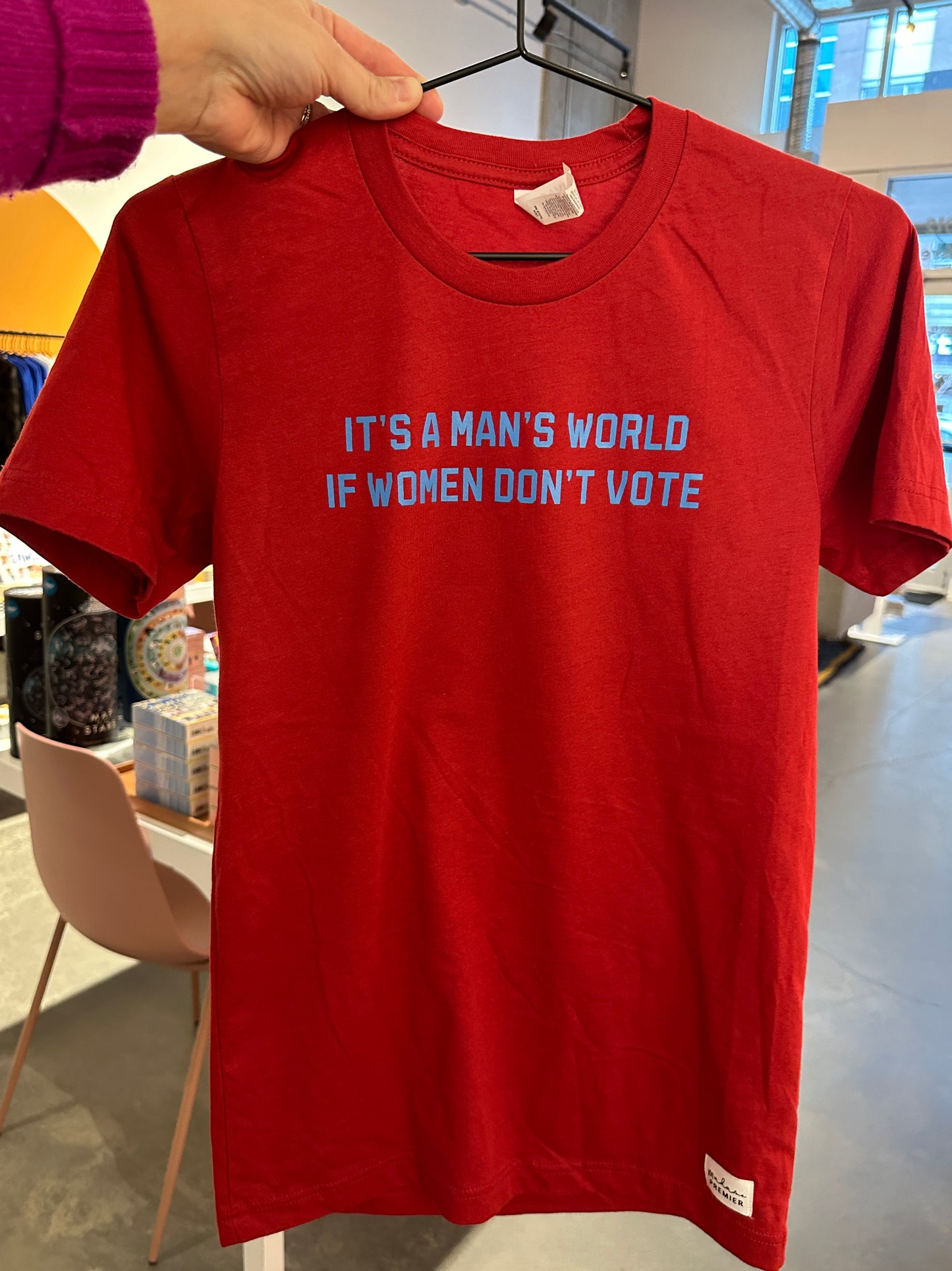 Madame Premier It's A Mans World If Women Don't Vote Adult T-Shirt