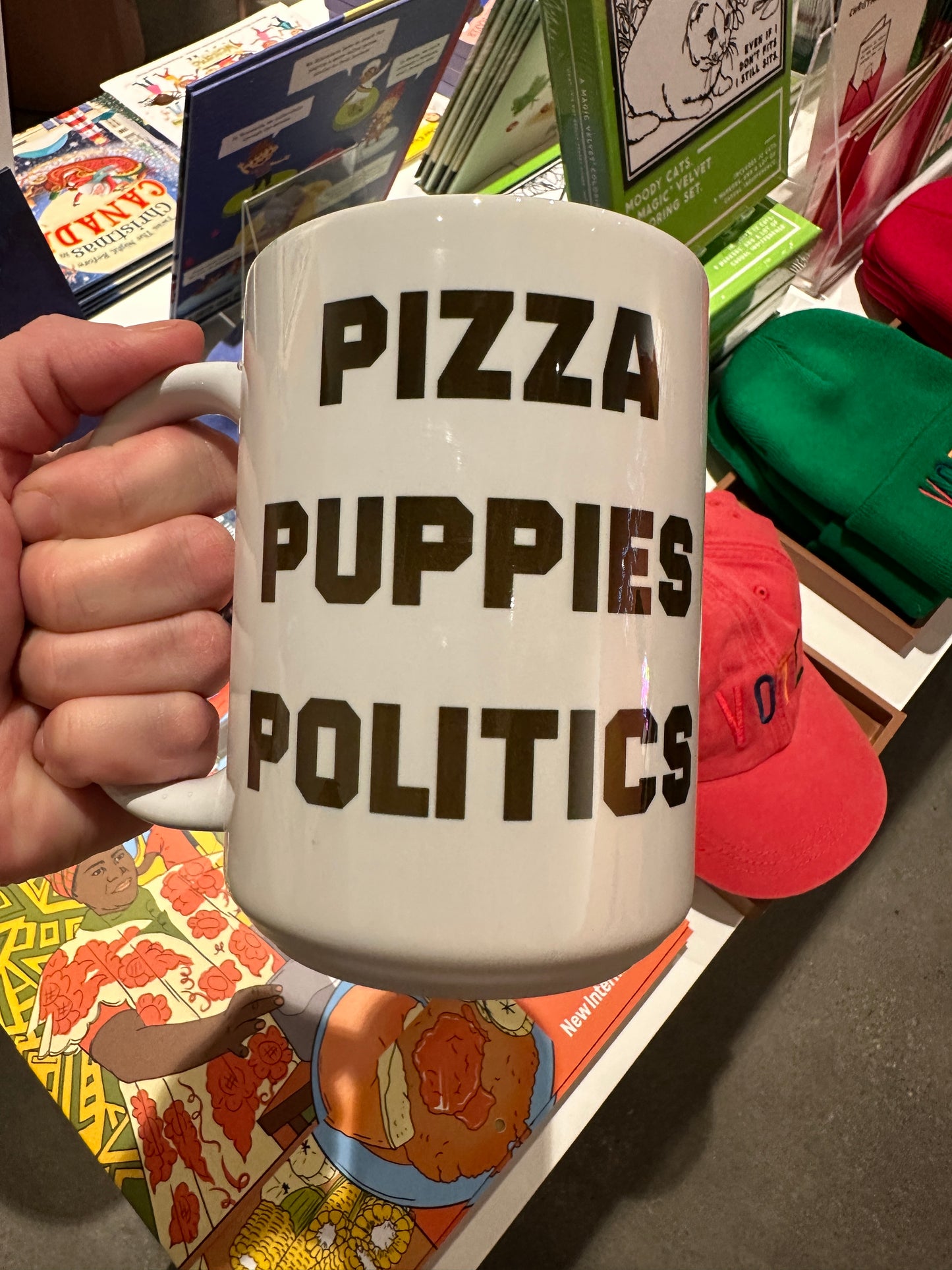 Madame Premier Pizza Puppies Politics Mug