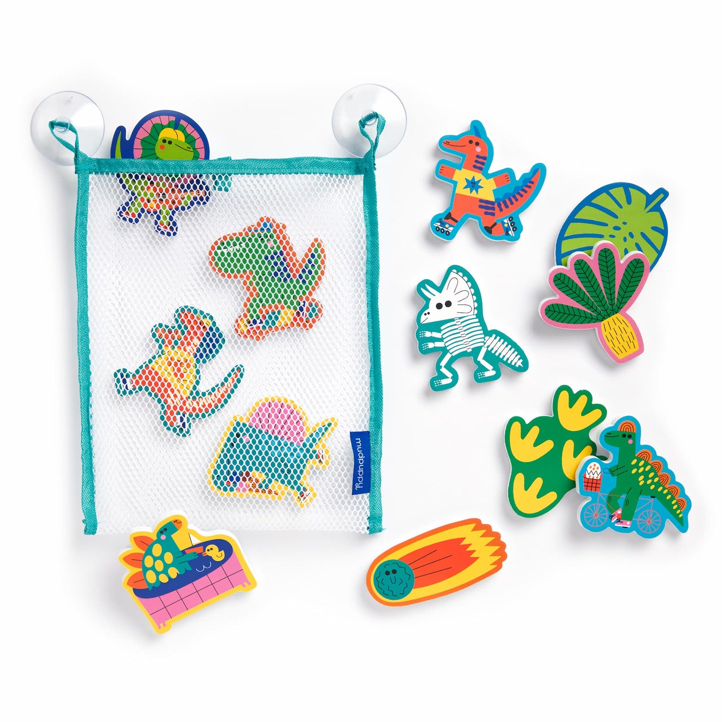 Rub-A-Dub Dino! Sticklable Foam Bath Shapes