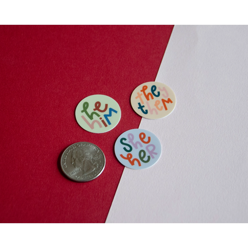 He Him Pronouns Sticker